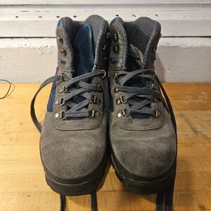Raichle Swiss Design Two-Tone Hiking Boots Grey&Blue&Purple Womens 8 Vintage